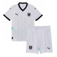 Maglia Calcio Austria Seconda Divisa Bambino Europei 2024 Manica Corta (+ pantaloncini)